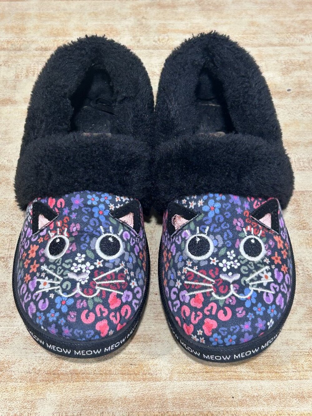 Skechers BOBS Too Cozy Glam Paws Cat Slippers